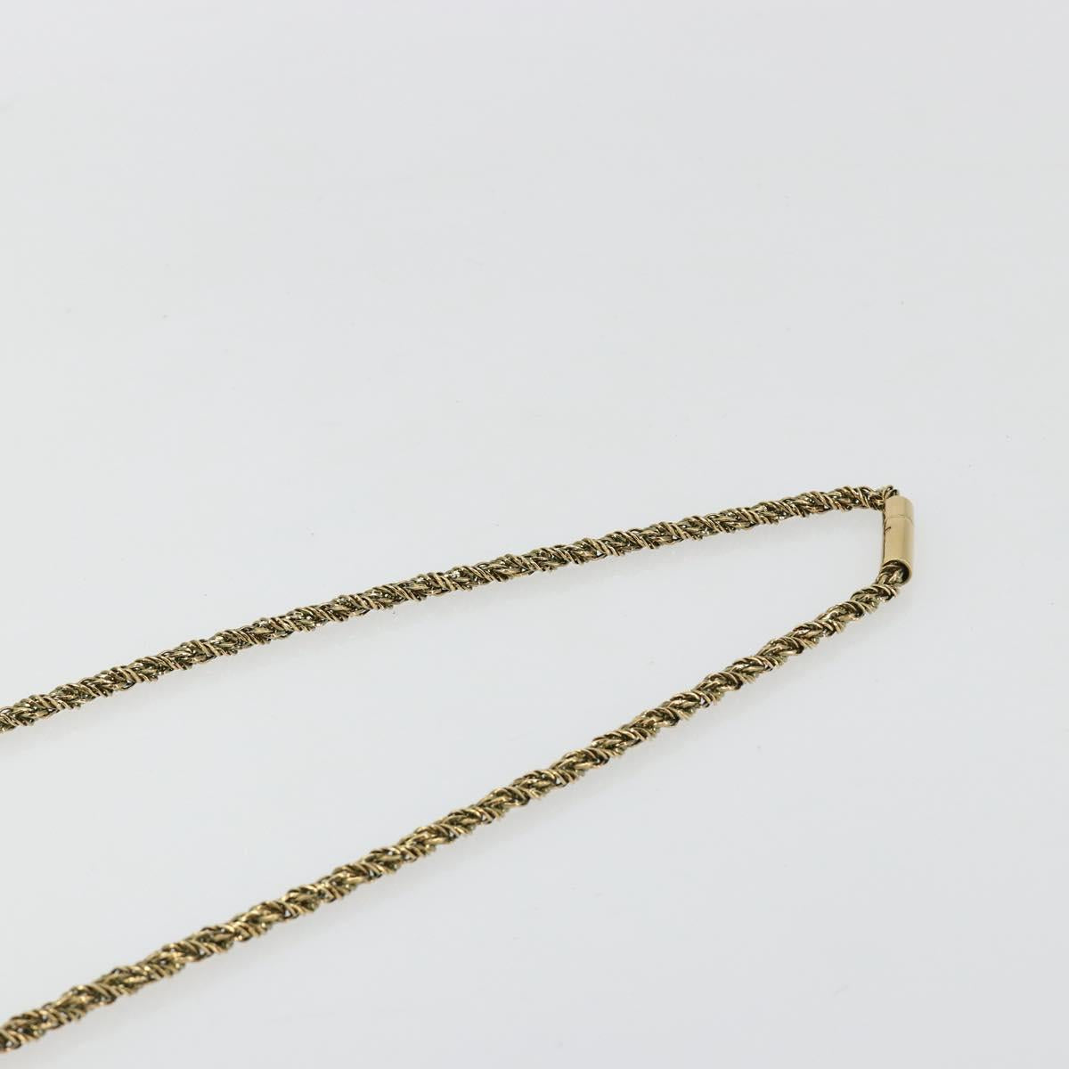 Chloe Chain Elsie Shoulder Bag Leather Navy Gold Auth BA13039A