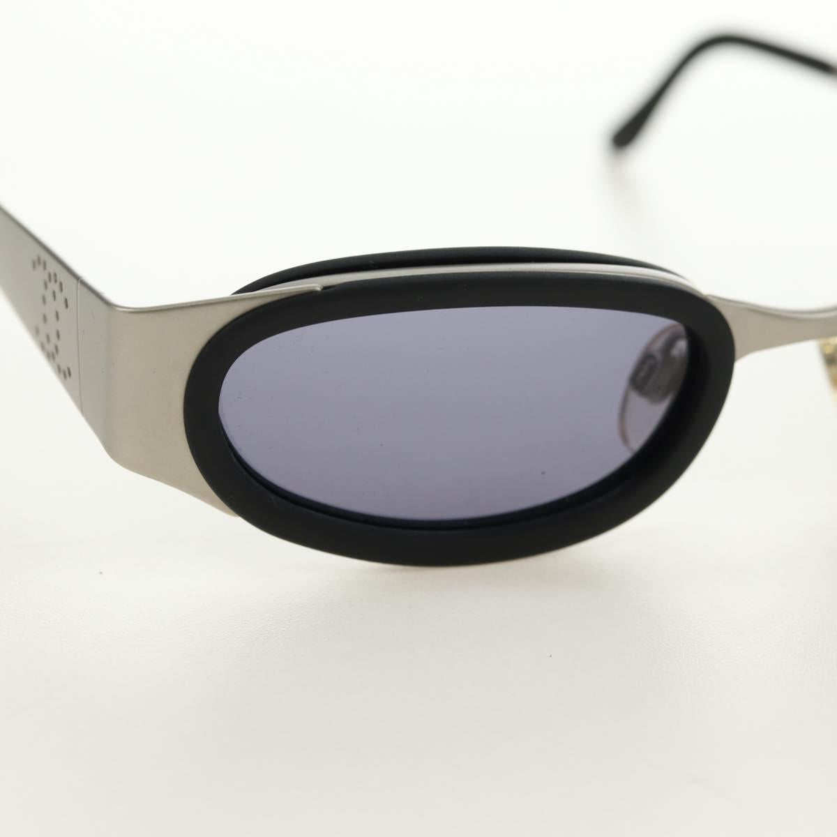 CHANEL COCO Mark Sunglasses metal Silver CC Auth BA13043M
