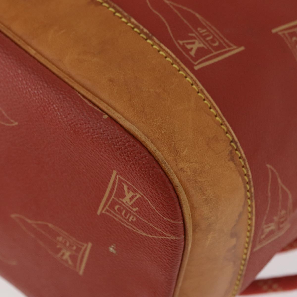 LOUIS VUITTON LV Cup Saint Tropez Shoulder Bag Red M80026 LV Auth BA13045