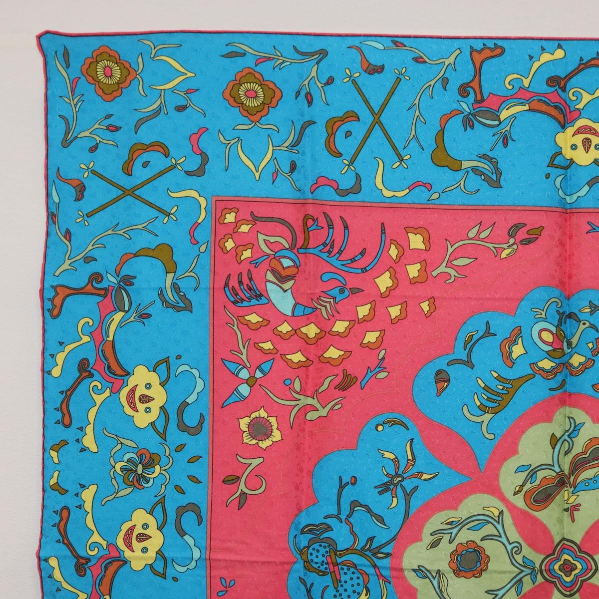 FENDI Scarf Silk Black Auth BA13048A