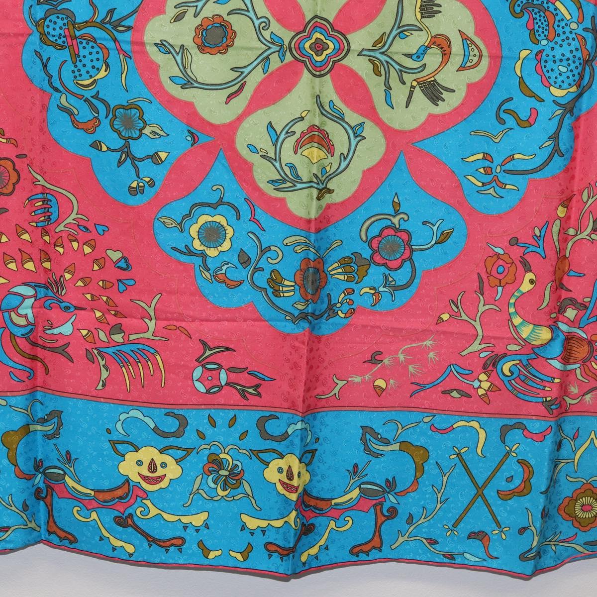 FENDI Scarf Silk Black Auth BA13048A