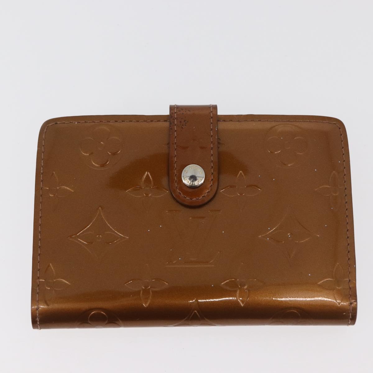 LOUIS VUITTON Monogram Vernis Wallet 4 Set Brown LV Auth BA13052