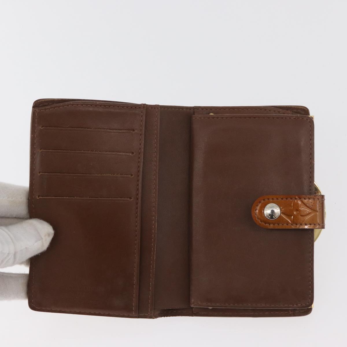 LOUIS VUITTON Monogram Vernis Wallet 4 Set Brown LV Auth BA13052