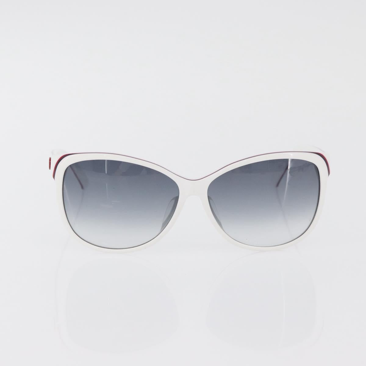 GUCCI Glasses Sunglasses plastic metal 2 Set Silver White Auth BA13055