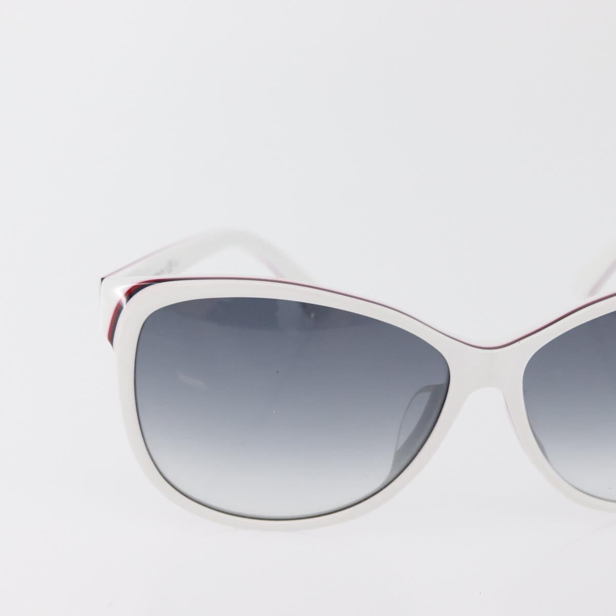 GUCCI Glasses Sunglasses plastic metal 2 Set Silver White Auth BA13055