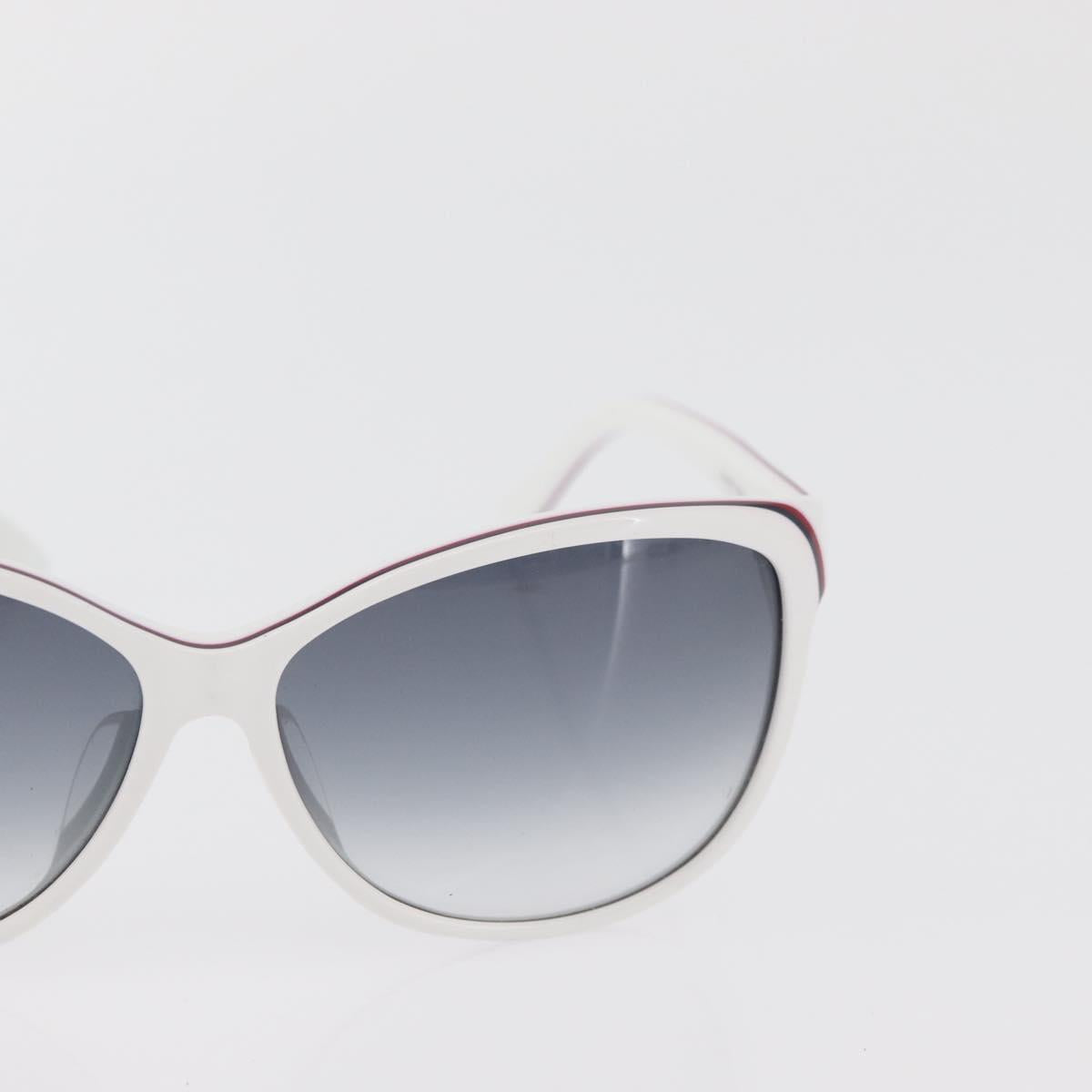 GUCCI Glasses Sunglasses plastic metal 2 Set Silver White Auth BA13055