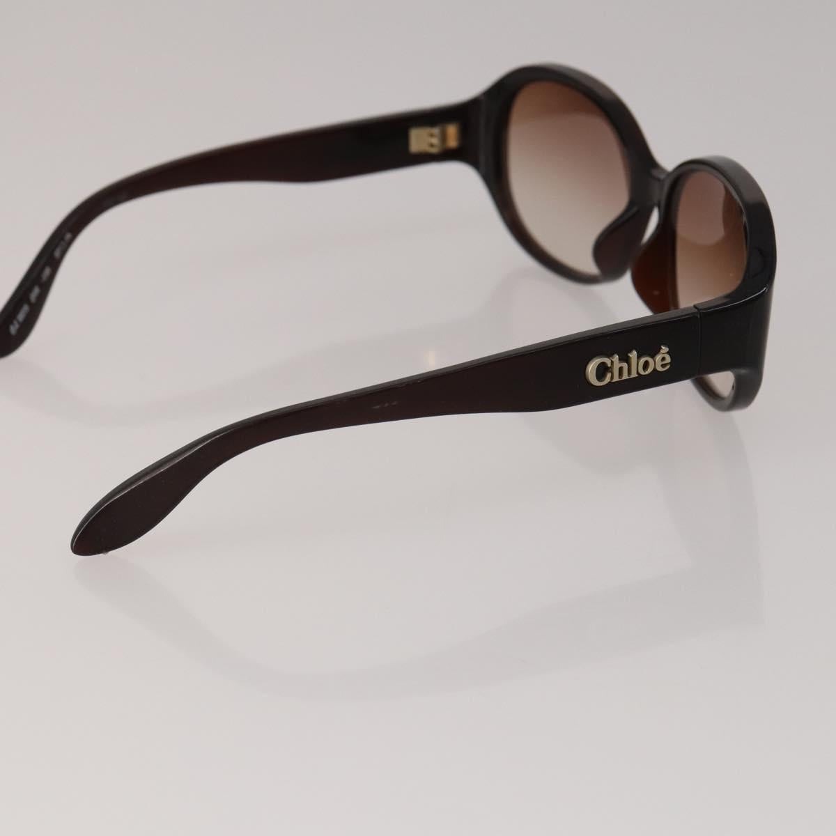 Chloe Sunglasses plastic 3 Set Brown White Auth BA13058