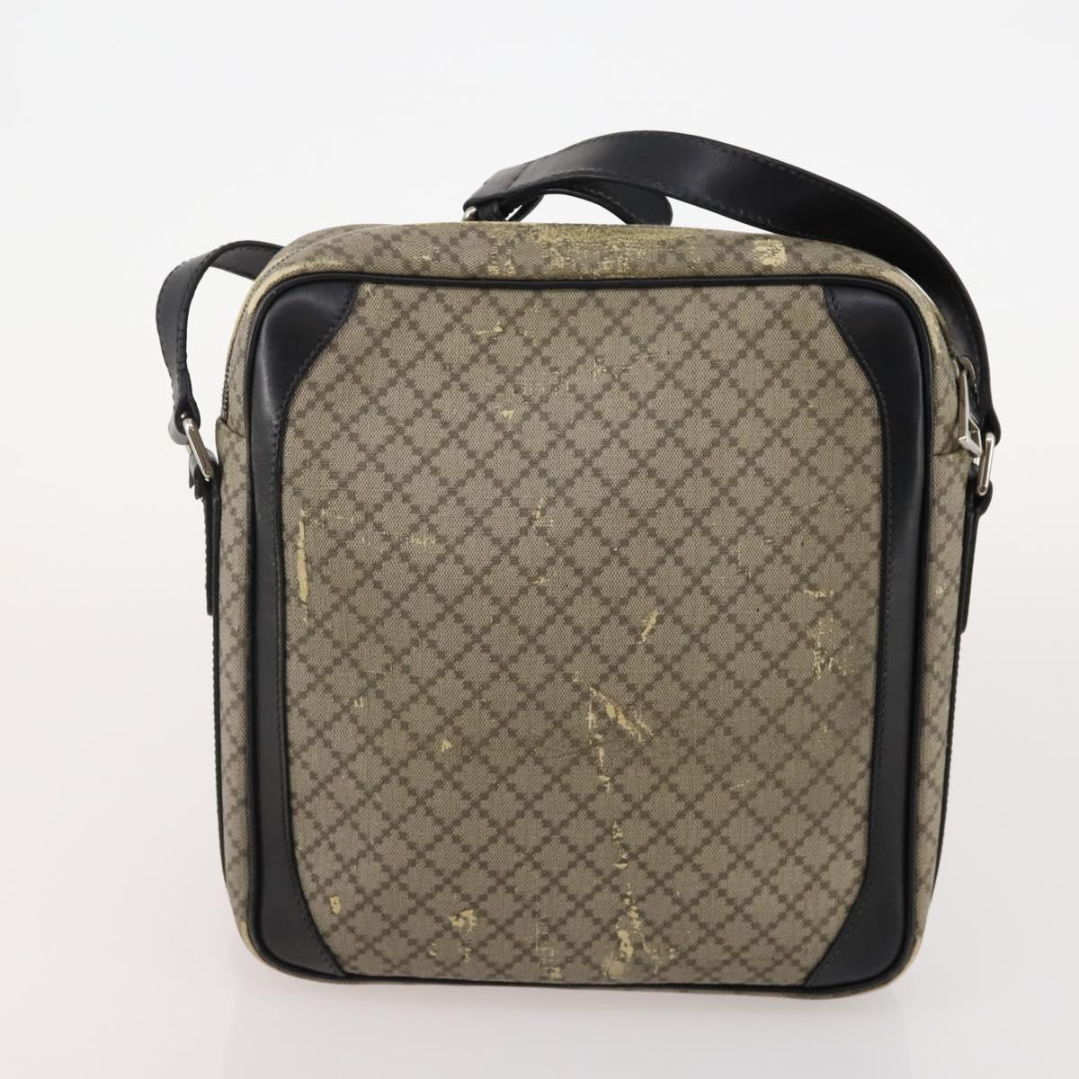 GUCCI GG Supreme Shoulder Bag PVC Leather 3 Set Beige Brown Auth BA13062