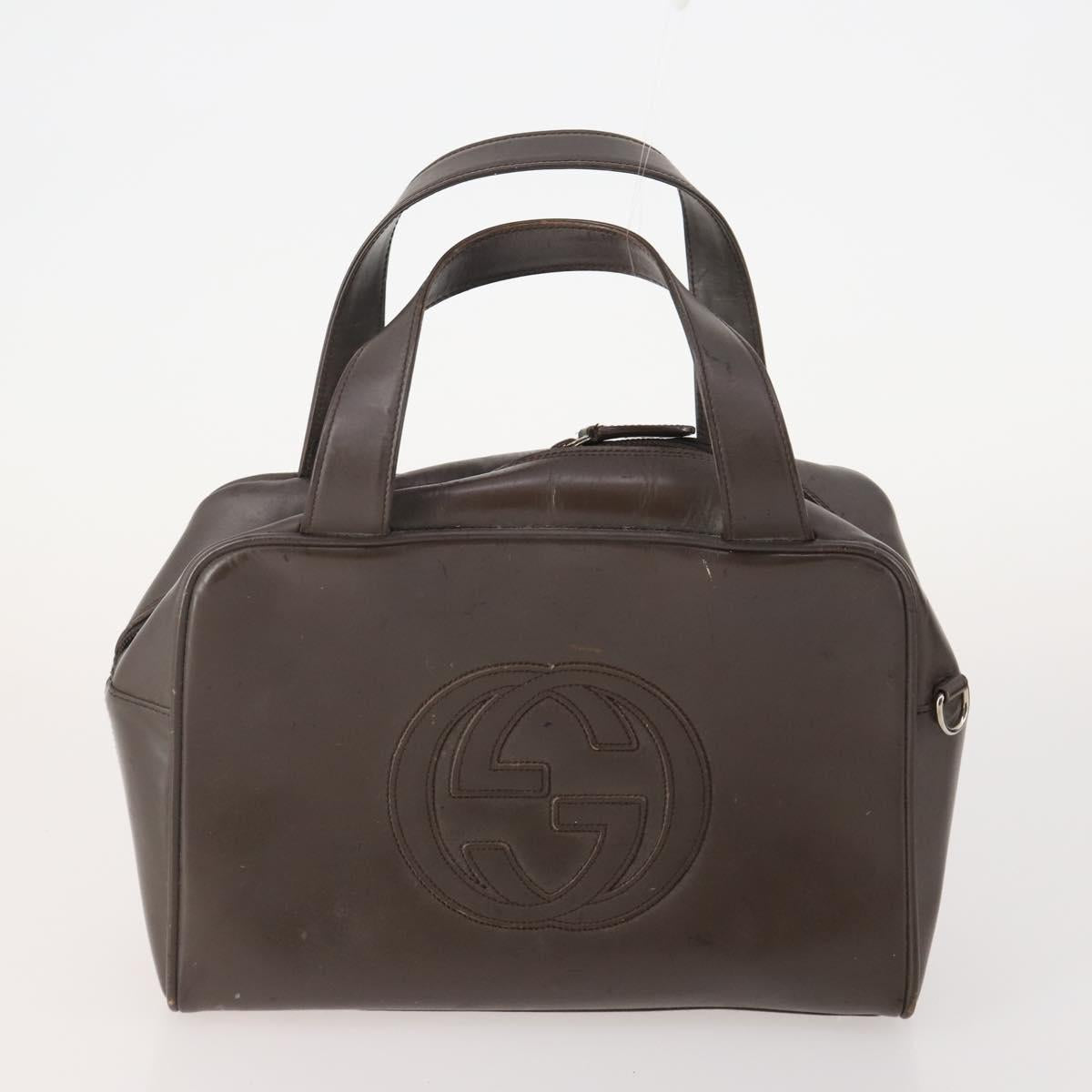 GUCCI GG Supreme Shoulder Bag PVC Leather 3 Set Beige Brown Auth BA13062