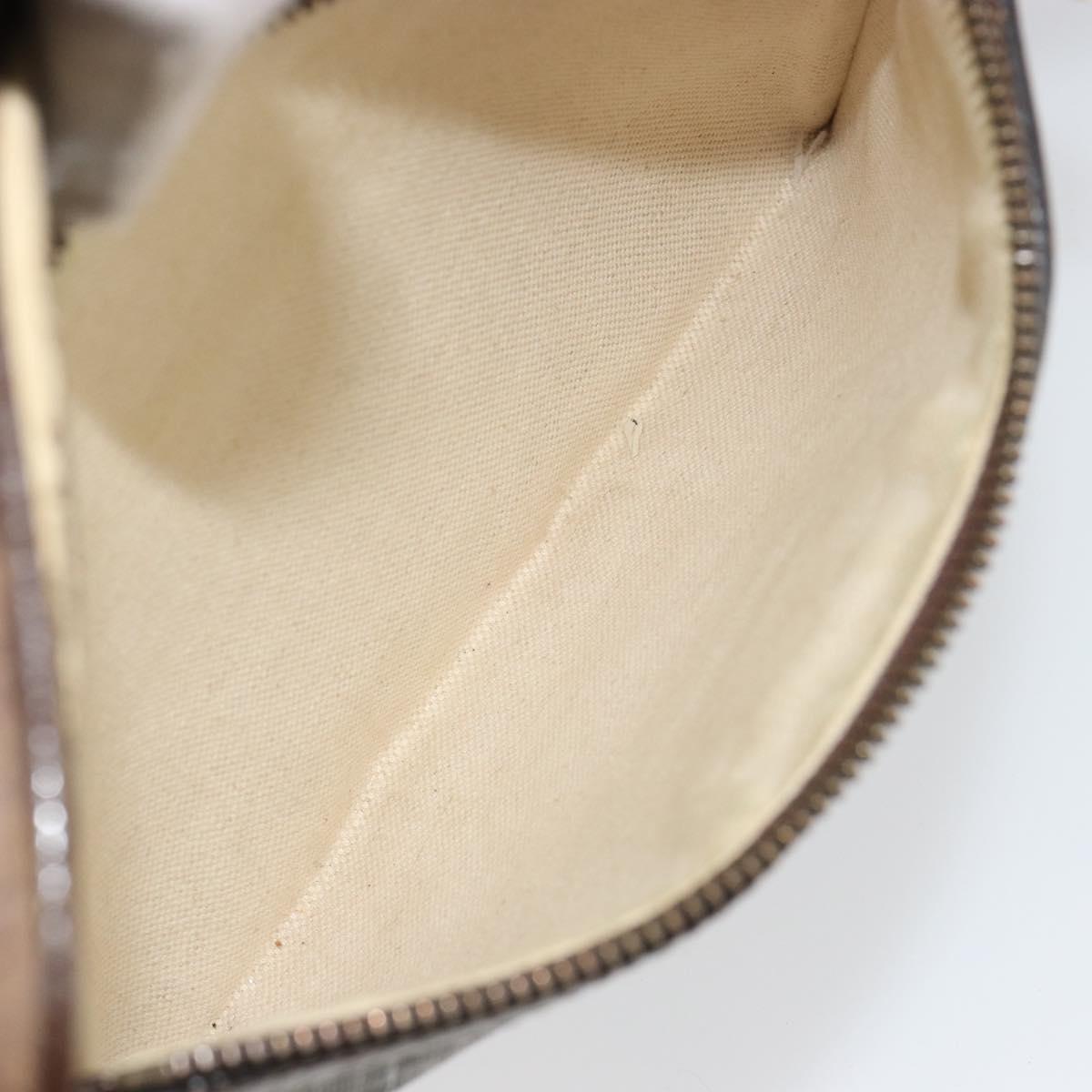 GUCCI GG Supreme Web Sherry Line Shoulder Bag PVC Beige Gold 547926 Auth BA13068
