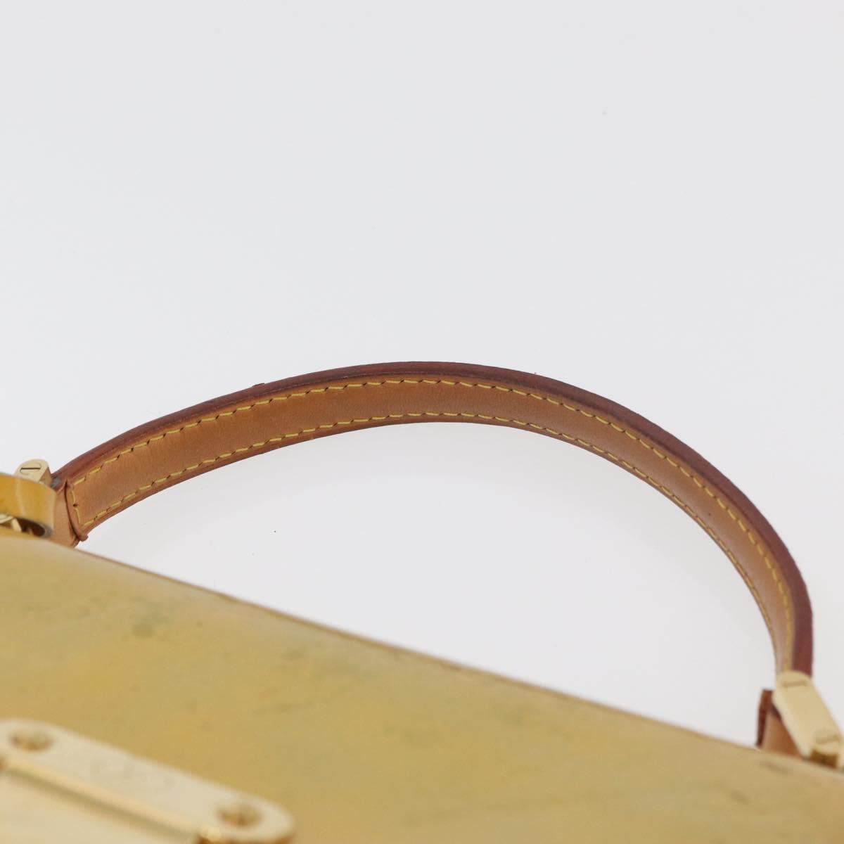 LOUIS VUITTON Monogram Vernis Spring Street Hand Bag Gris M91029 LV Auth BA13070