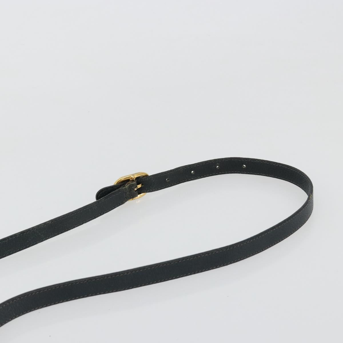 GUCCI GG Supreme Sherry Line Shoulder Bag PVC Navy Gold 119 02 087 Auth BA13075