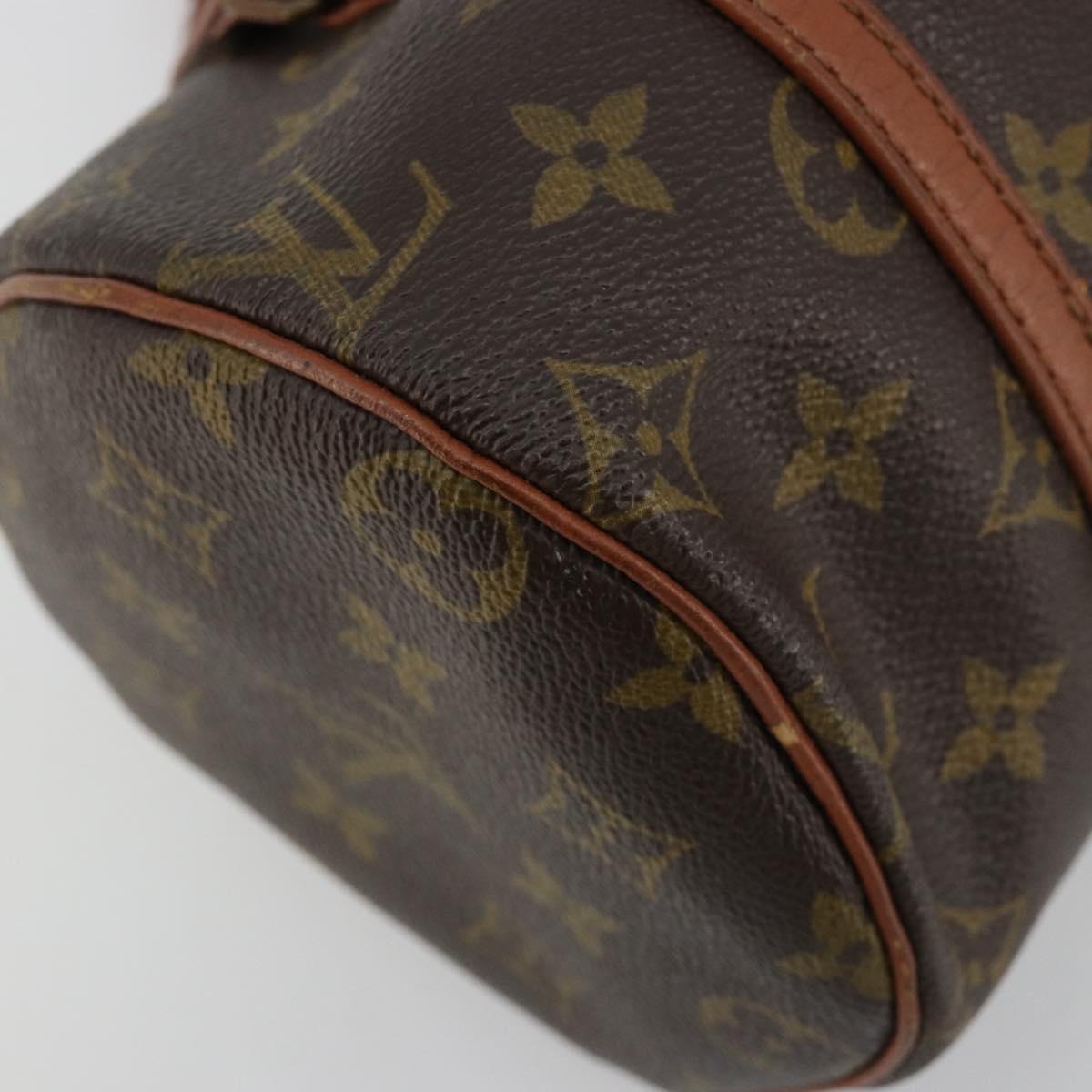 LOUIS VUITTON Damier Ebene Papillon 26 Hand Bag M51304 LV Auth BA13084