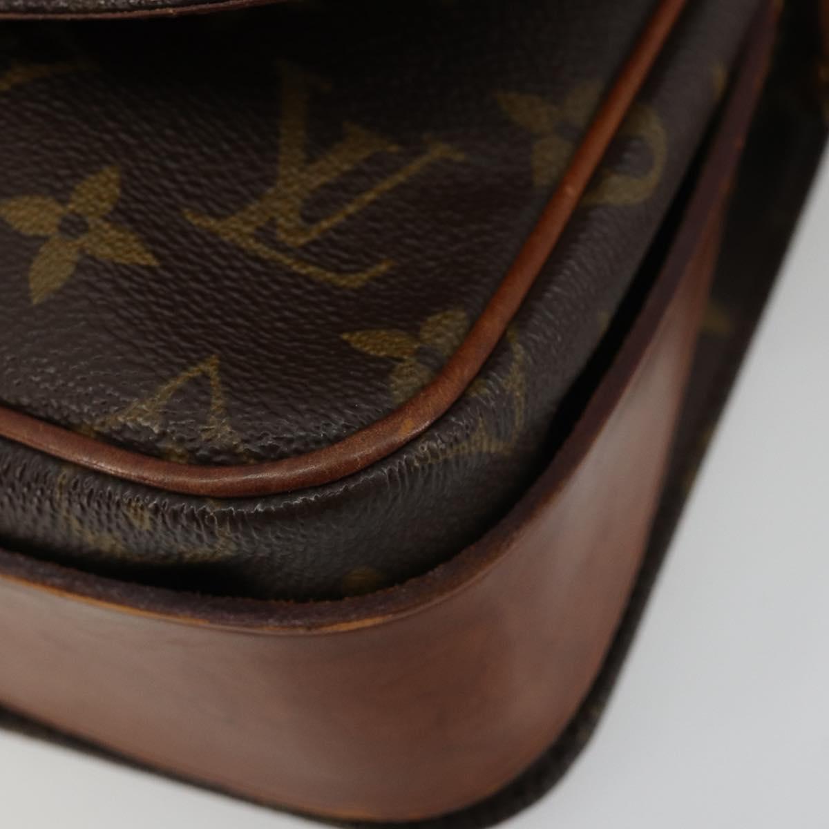 LOUIS VUITTON Monogram Cartouchiere MM Shoulder Bag M51253 LV Auth BA13085