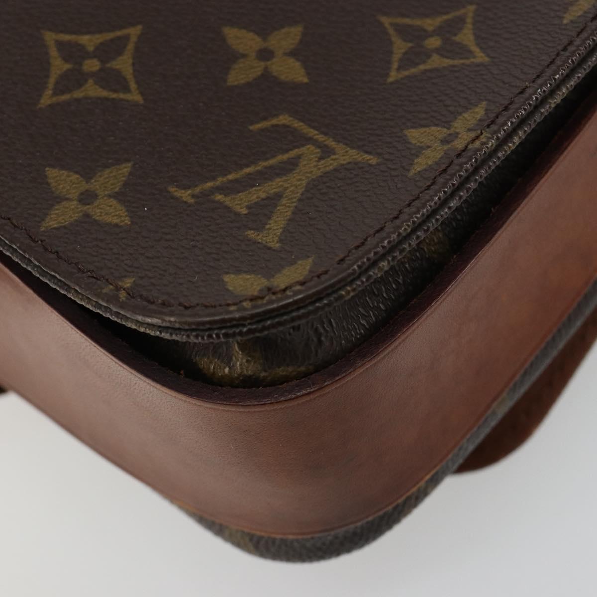 LOUIS VUITTON Monogram Cartouchiere MM Shoulder Bag M51253 LV Auth BA13085