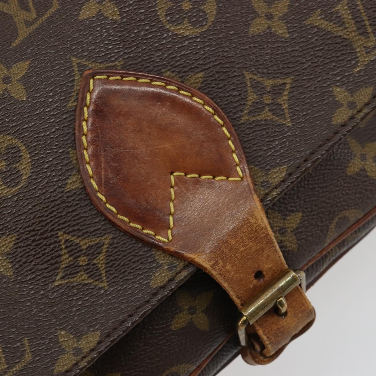 LOUIS VUITTON Monogram Cartouchiere MM Shoulder Bag M51253 LV Auth BA13085