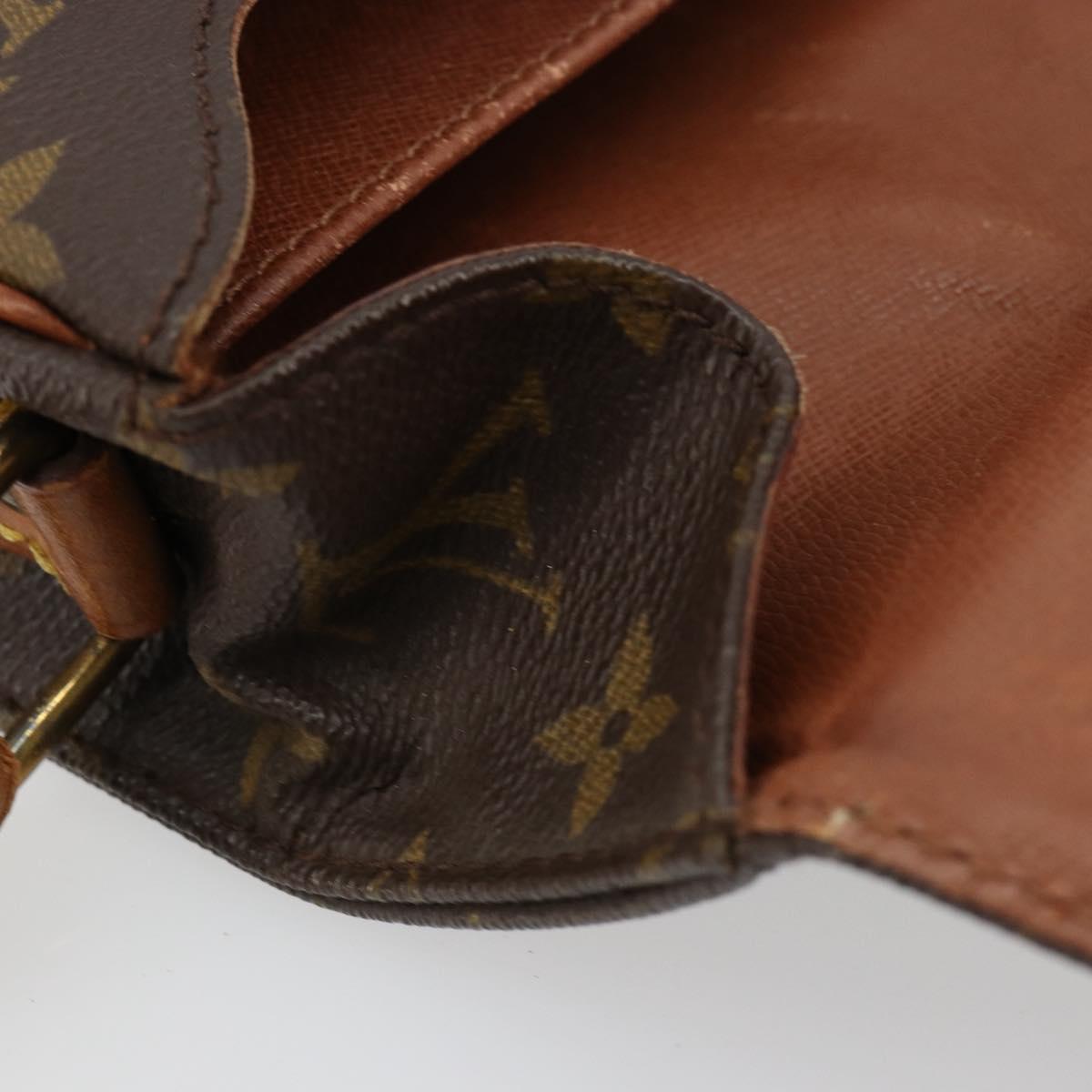LOUIS VUITTON Monogram Cartouchiere MM Shoulder Bag M51253 LV Auth BA13085