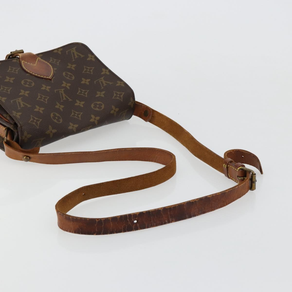 LOUIS VUITTON Monogram Cartouchiere MM Shoulder Bag M51253 LV Auth BA13085