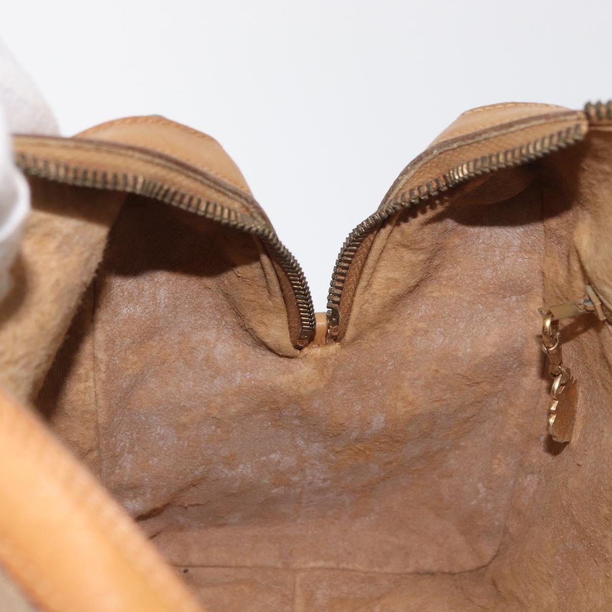 GUCCI Micro GG Supreme Hand Bag PVC Beige Gold 67 02 4422 Auth BA13089