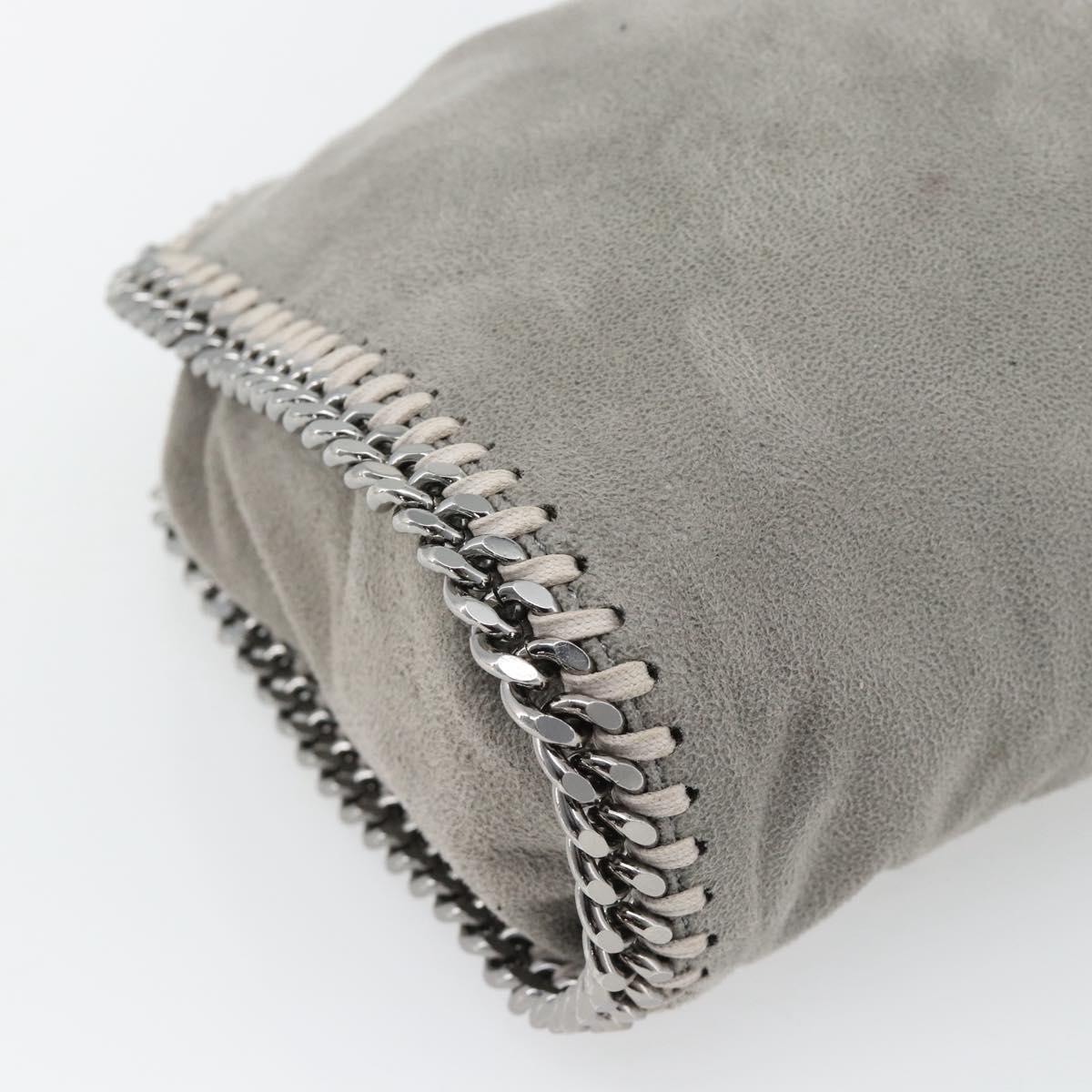 Stella MacCartney Chain Falabella Bag polyester 2way Gray 495151 Auth BA13093