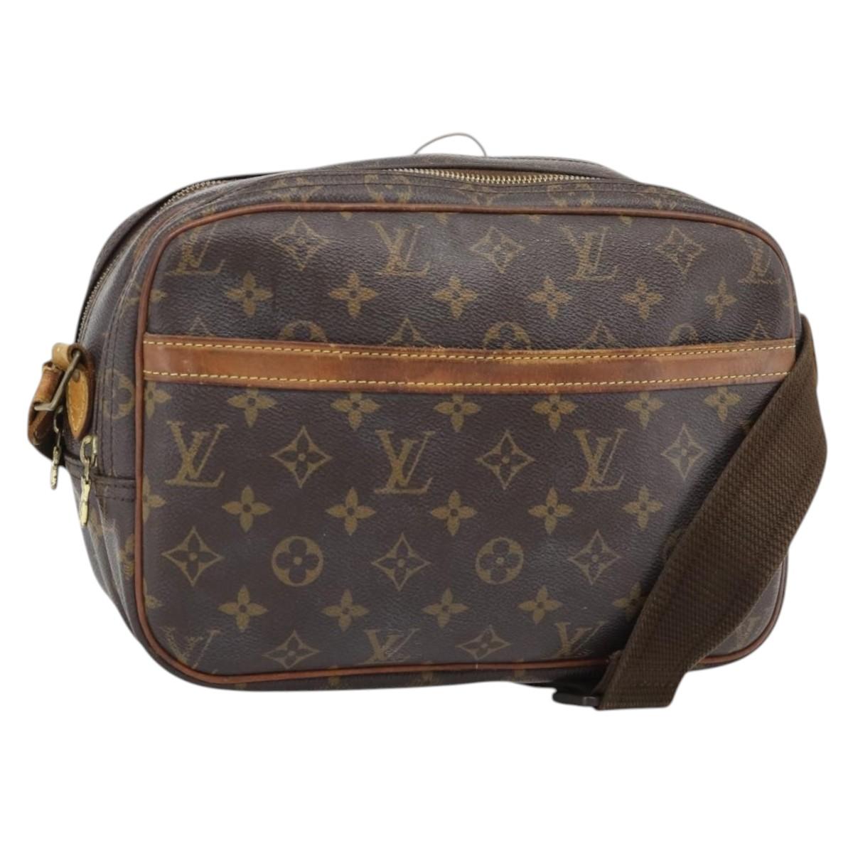 LOUIS VUITTON Monogram Reporter PM Shoulder Bag M45254 LV Auth BA13110