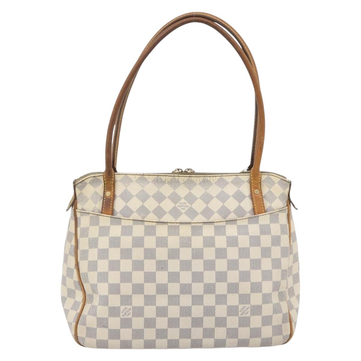 LOUIS VUITTON Damier Azur Figueri PM Shoulder Bag N41176 LV Auth BA13112