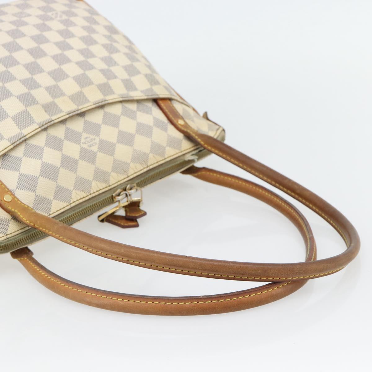 LOUIS VUITTON Damier Azur Figueri PM Shoulder Bag N41176 LV Auth BA13112