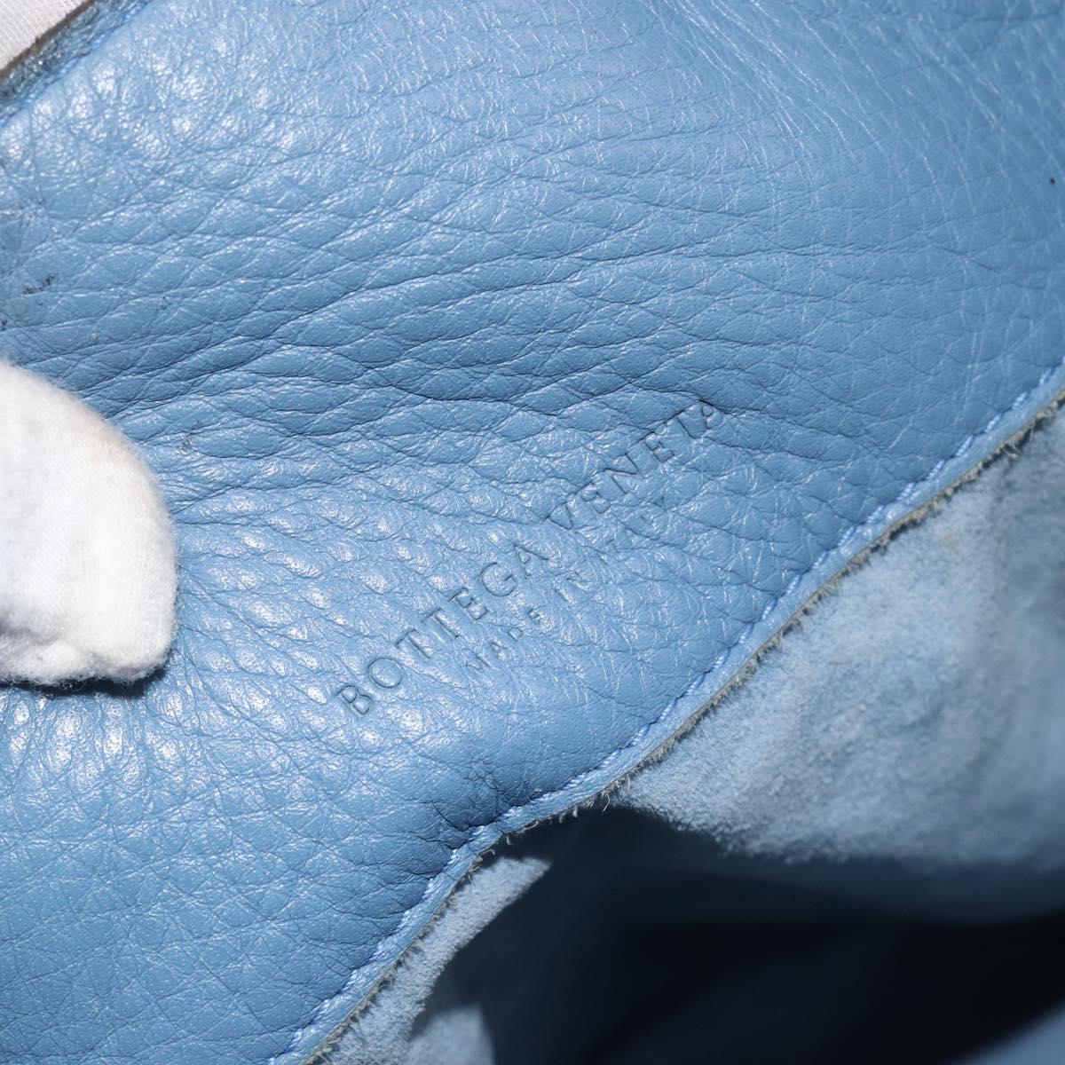 BOTTEGA VENETA INTRECCIATO Tote Bag Leather Blue 194900 Auth BA13123