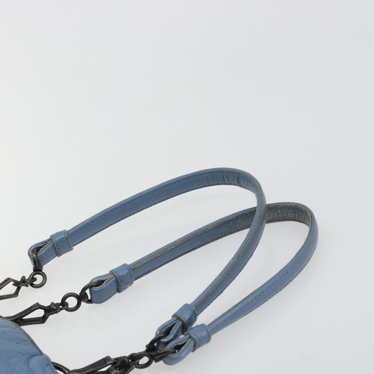 BOTTEGA VENETA INTRECCIATO Tote Bag Leather Blue 194900 Auth BA13123