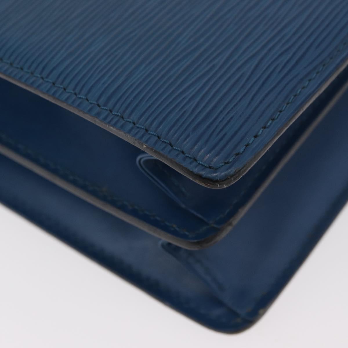 LOUIS VUITTON Epi Capuchin Shoulder Bag Blue M52345 LV Auth BA13140