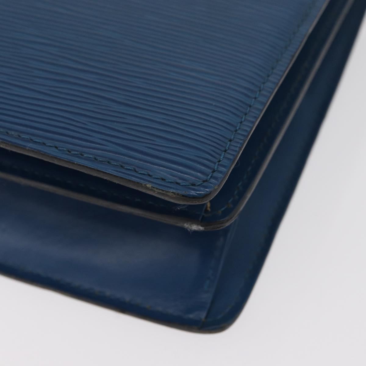 LOUIS VUITTON Epi Capuchin Shoulder Bag Blue M52345 LV Auth BA13140