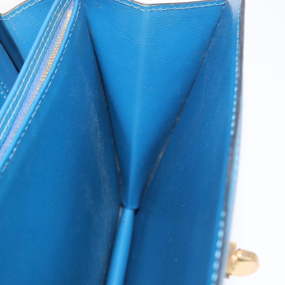 LOUIS VUITTON Epi Capuchin Shoulder Bag Blue M52345 LV Auth BA13140