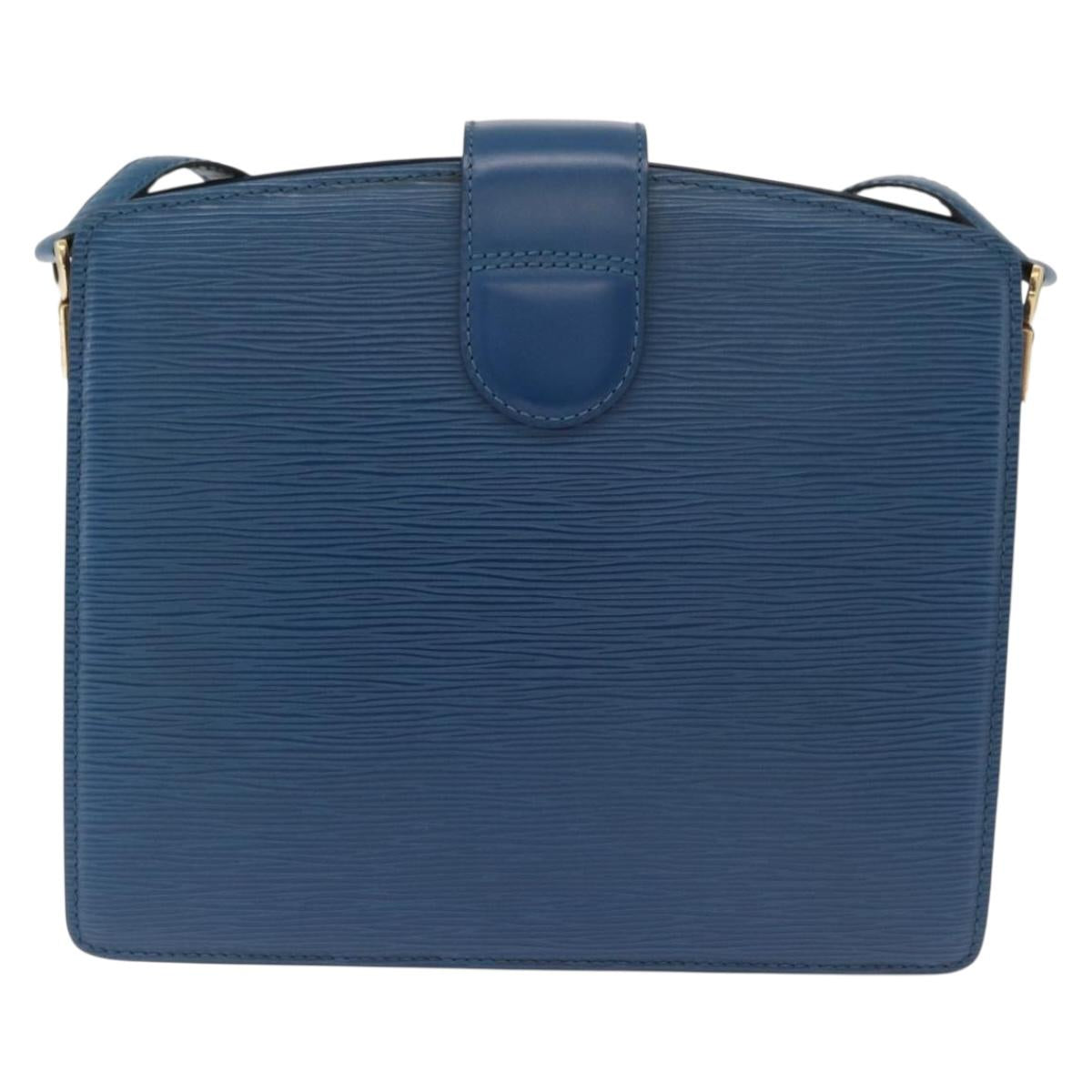 LOUIS VUITTON Epi Capuchin Shoulder Bag Blue M52345 LV Auth BA13140