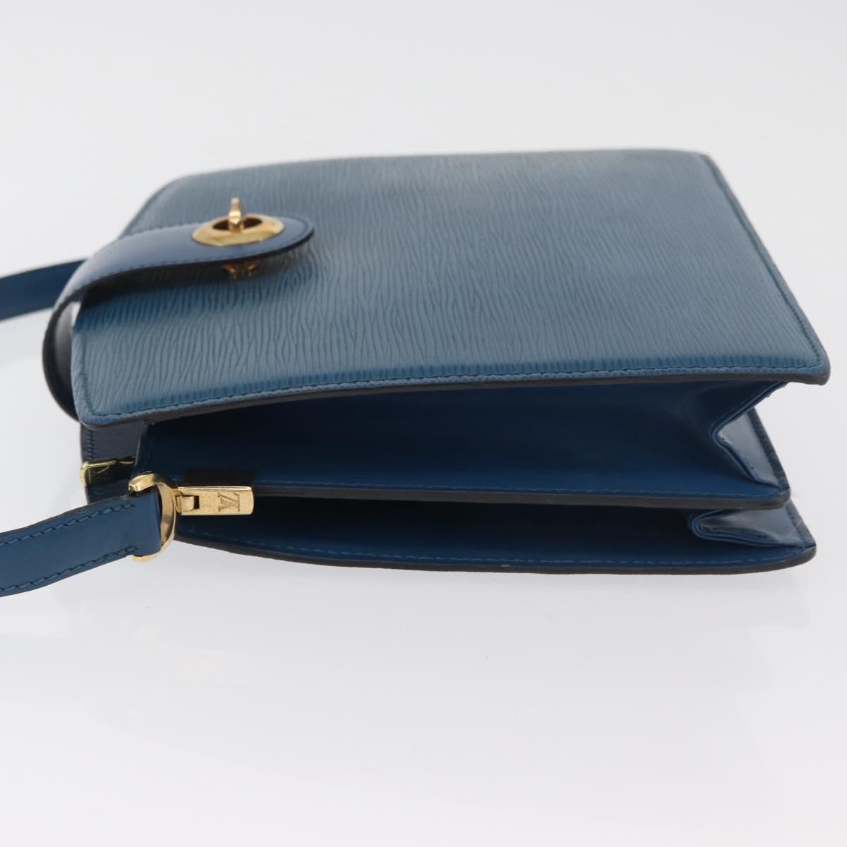 LOUIS VUITTON Epi Capuchin Shoulder Bag Blue M52345 LV Auth BA13140