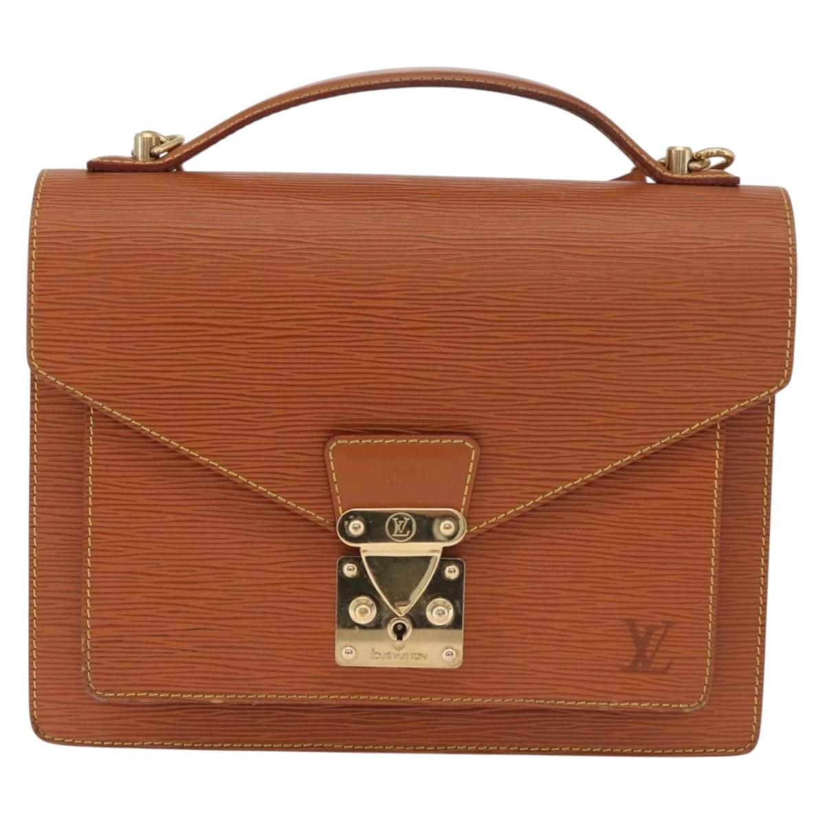 LOUIS VUITTON Epi Monceau 28 Hand Bag Zipangu Gold LV Auth BA13141