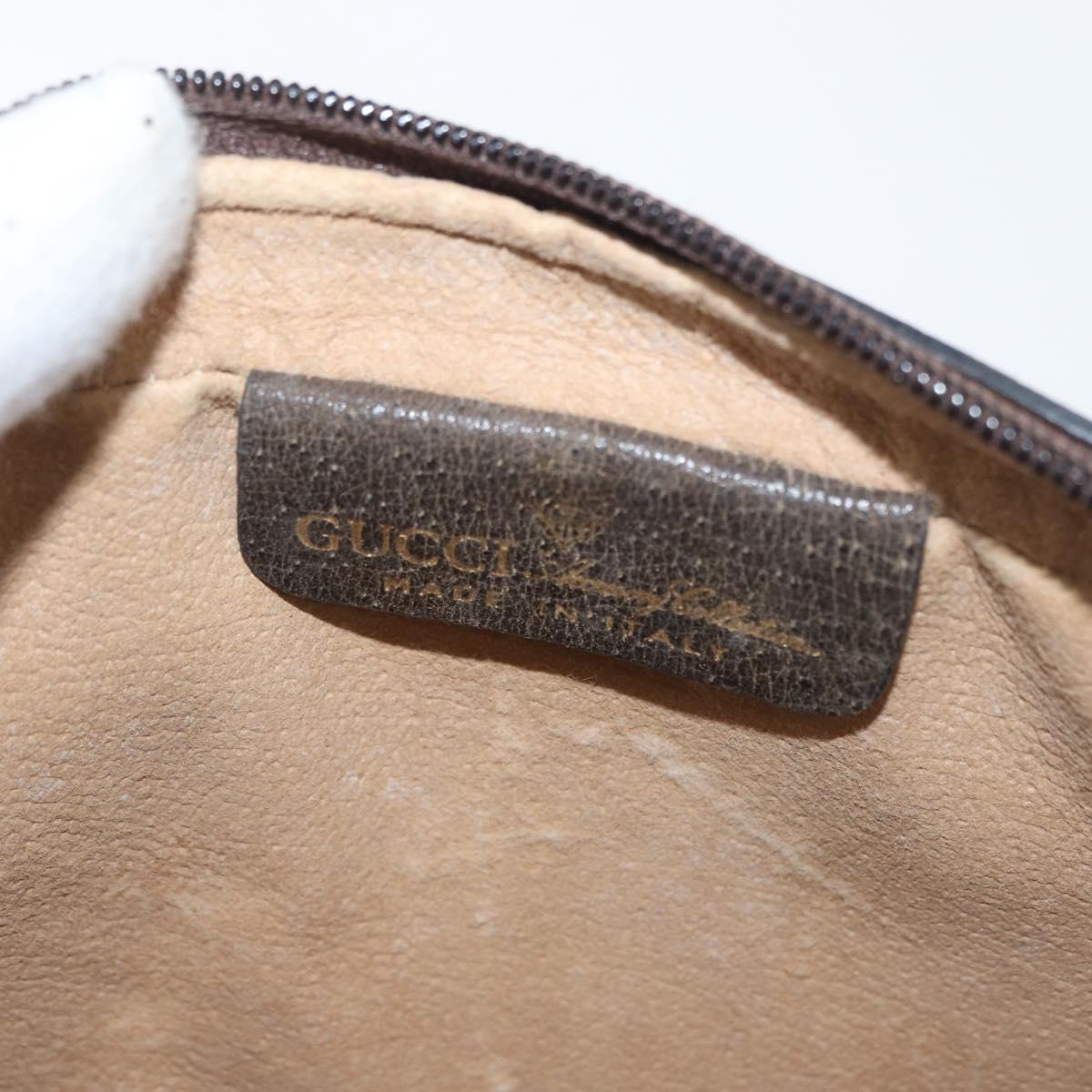 GUCCI GG Supreme Web Sherry Line Bag PVC Beige Red 32 014 3553 Auth BA13149