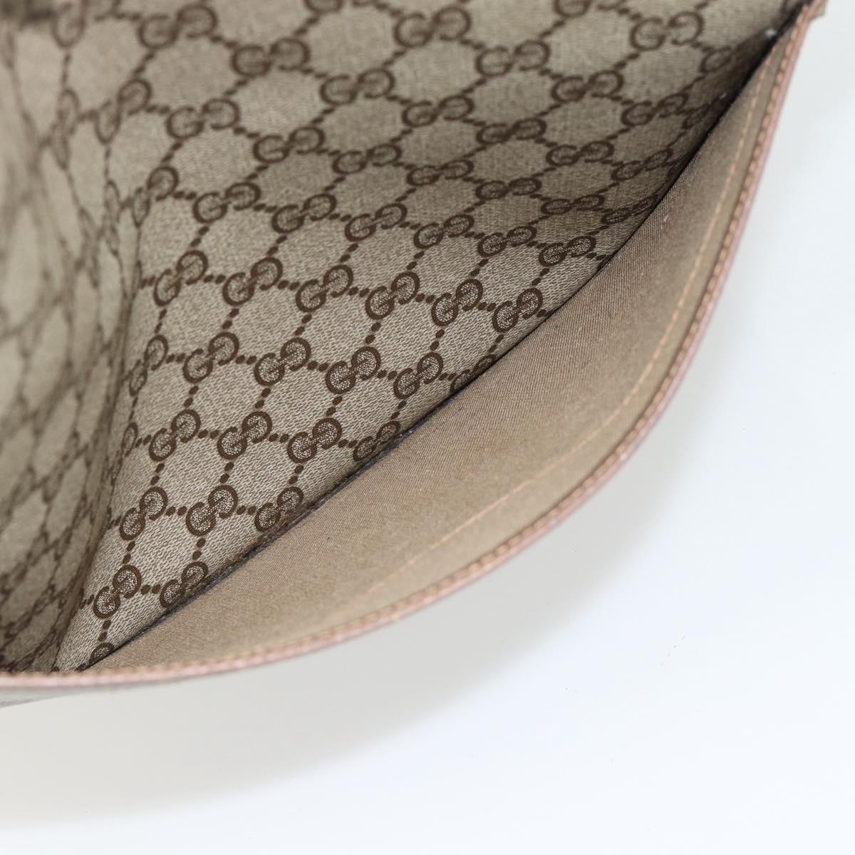 GUCCI GG Supreme Web Sherry Line Tote Bag PVC Beige 39 02 003 Auth BA13156