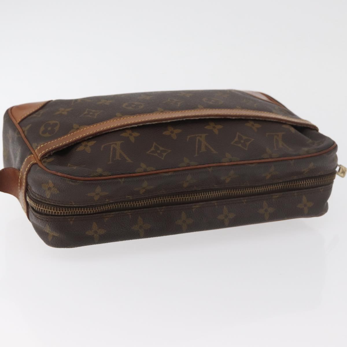 LOUIS VUITTON Monogram Compiegne 28 Clutch Bag M51845 LV Auth BA13159