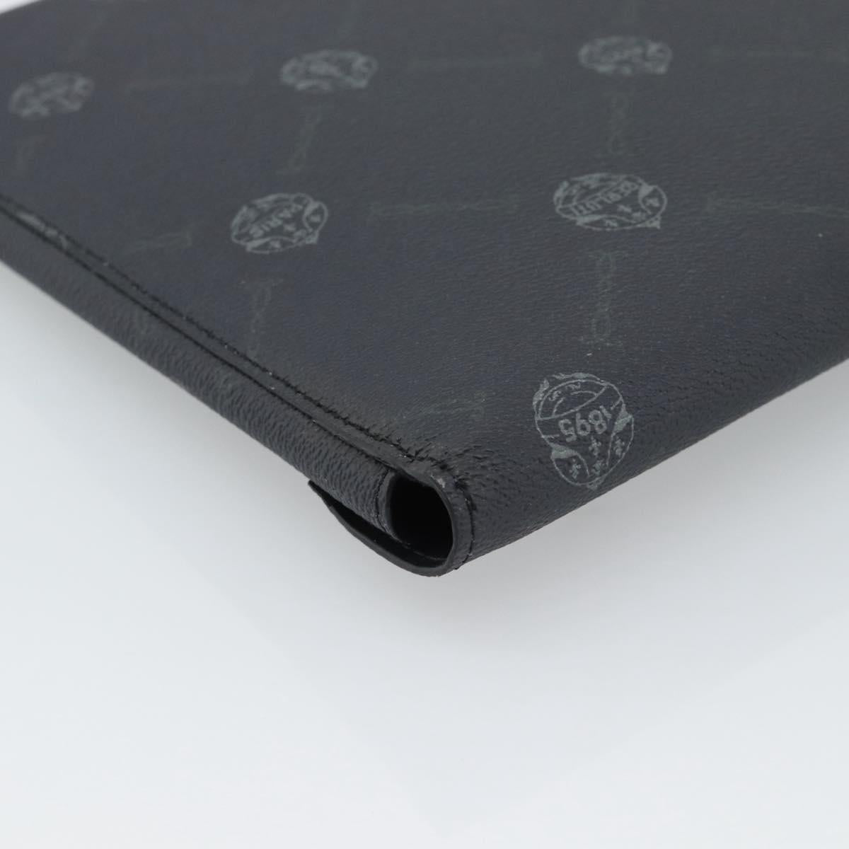 Berluti Clutch Bag PVC Black Silver Auth BA13162