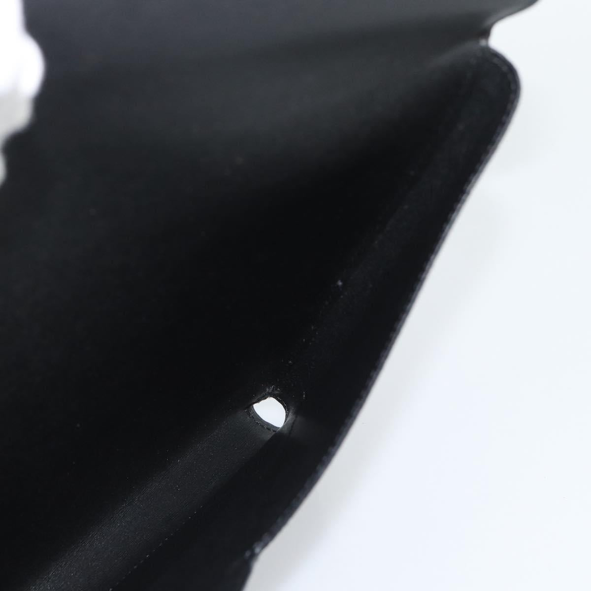 Berluti Clutch Bag PVC Black Silver Auth BA13162