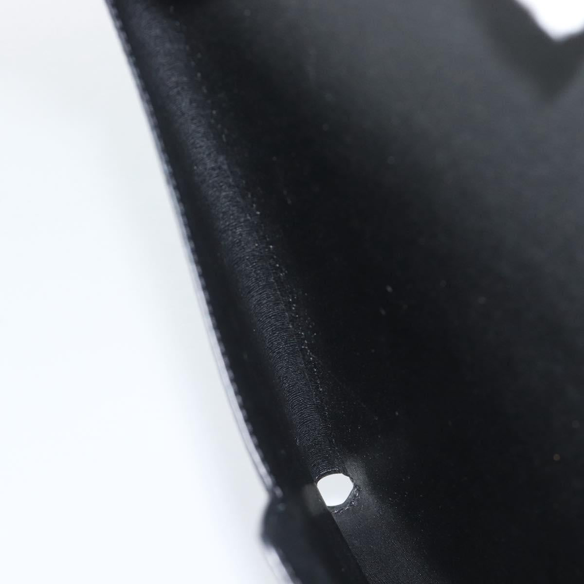 Berluti Clutch Bag PVC Black Silver Auth BA13162