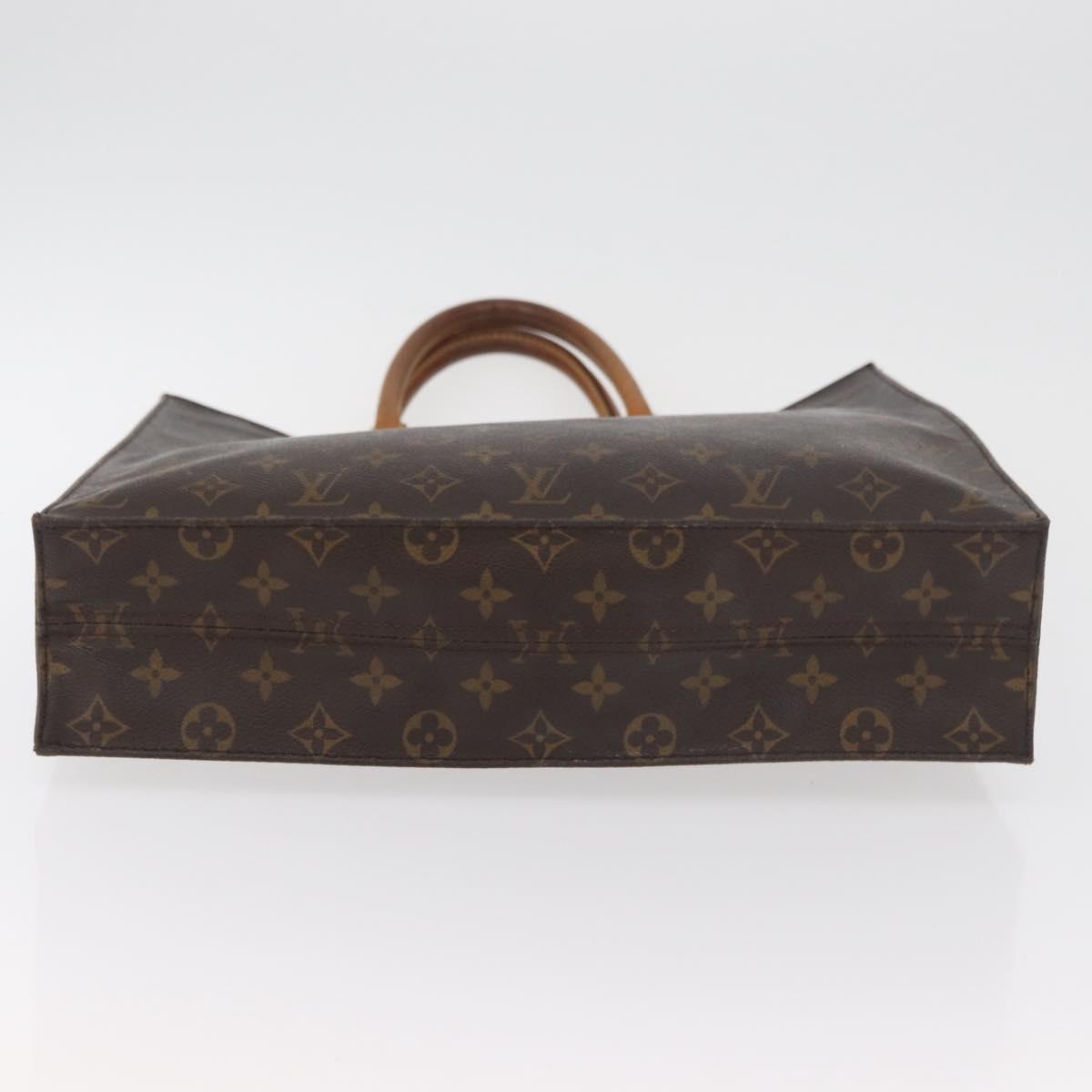 LOUIS VUITTON Monogram Sac Plat Hand Bag M51140 LV Auth BA13167