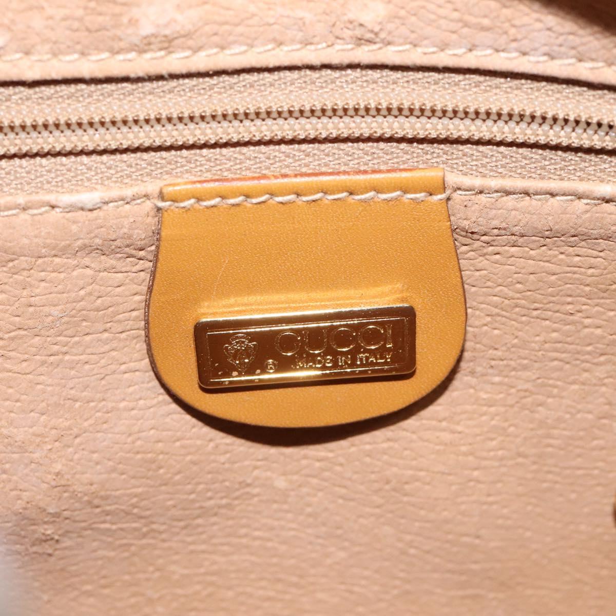 GUCCI Micro GG Supreme Shoulder Bag PVC Beige Gold 007 113 0014 Auth BA1317