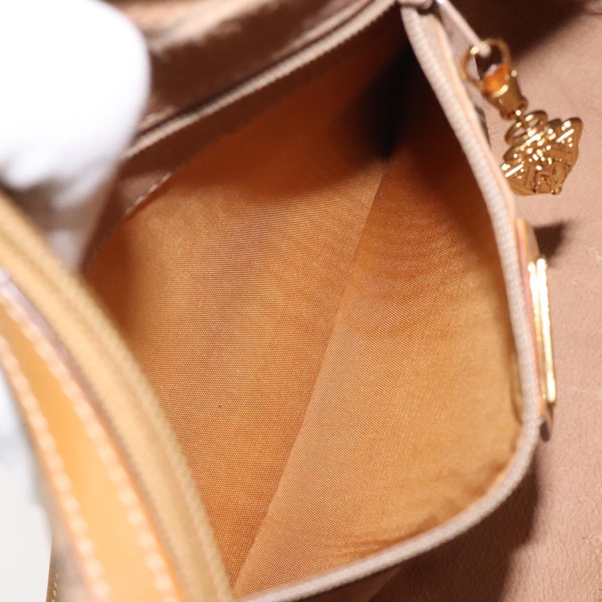 GUCCI Micro GG Supreme Shoulder Bag PVC Beige Gold 007 113 0014 Auth BA1317