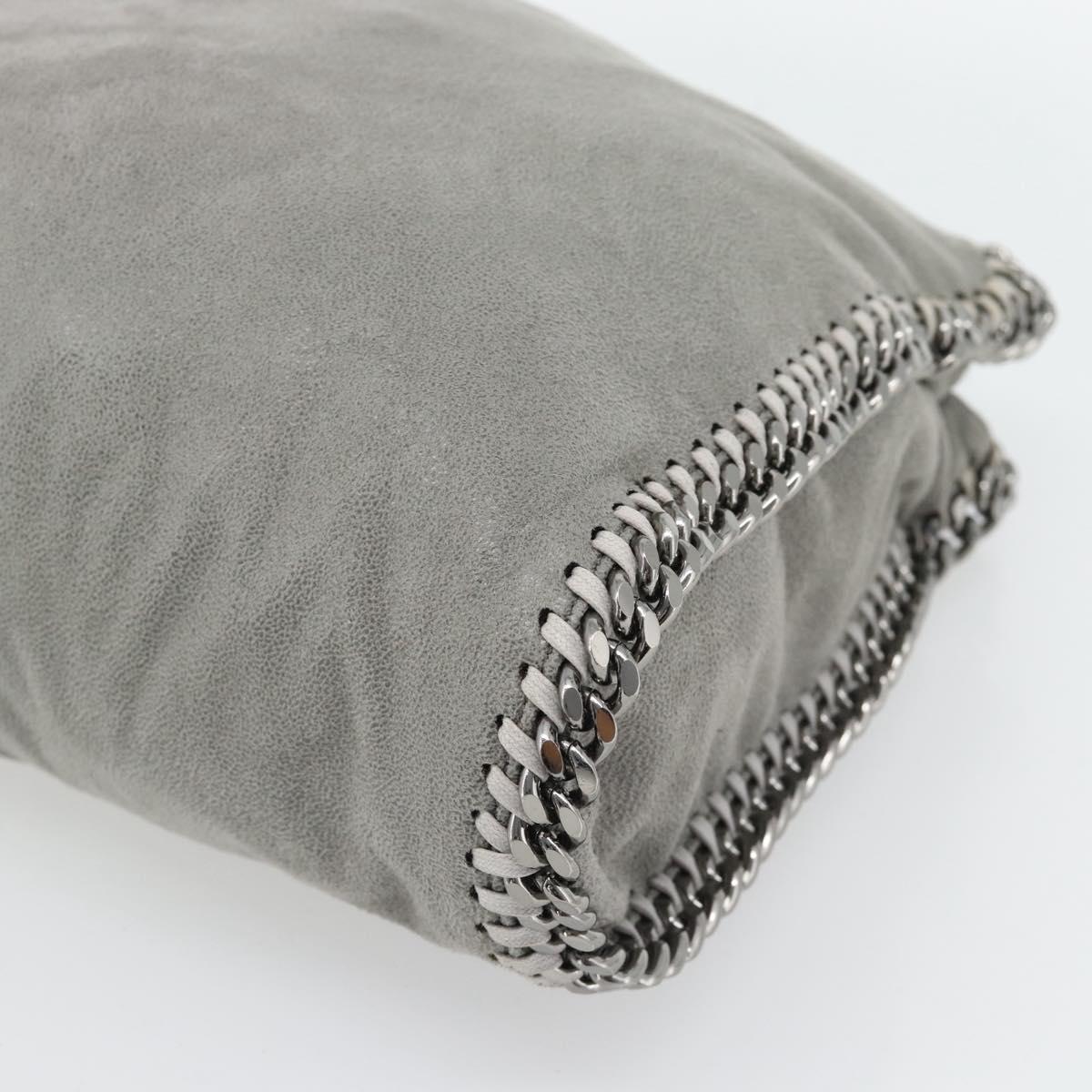 Stella MacCartney Chain Falabella Bag polyester 2way Gray 234387 Auth BA13183