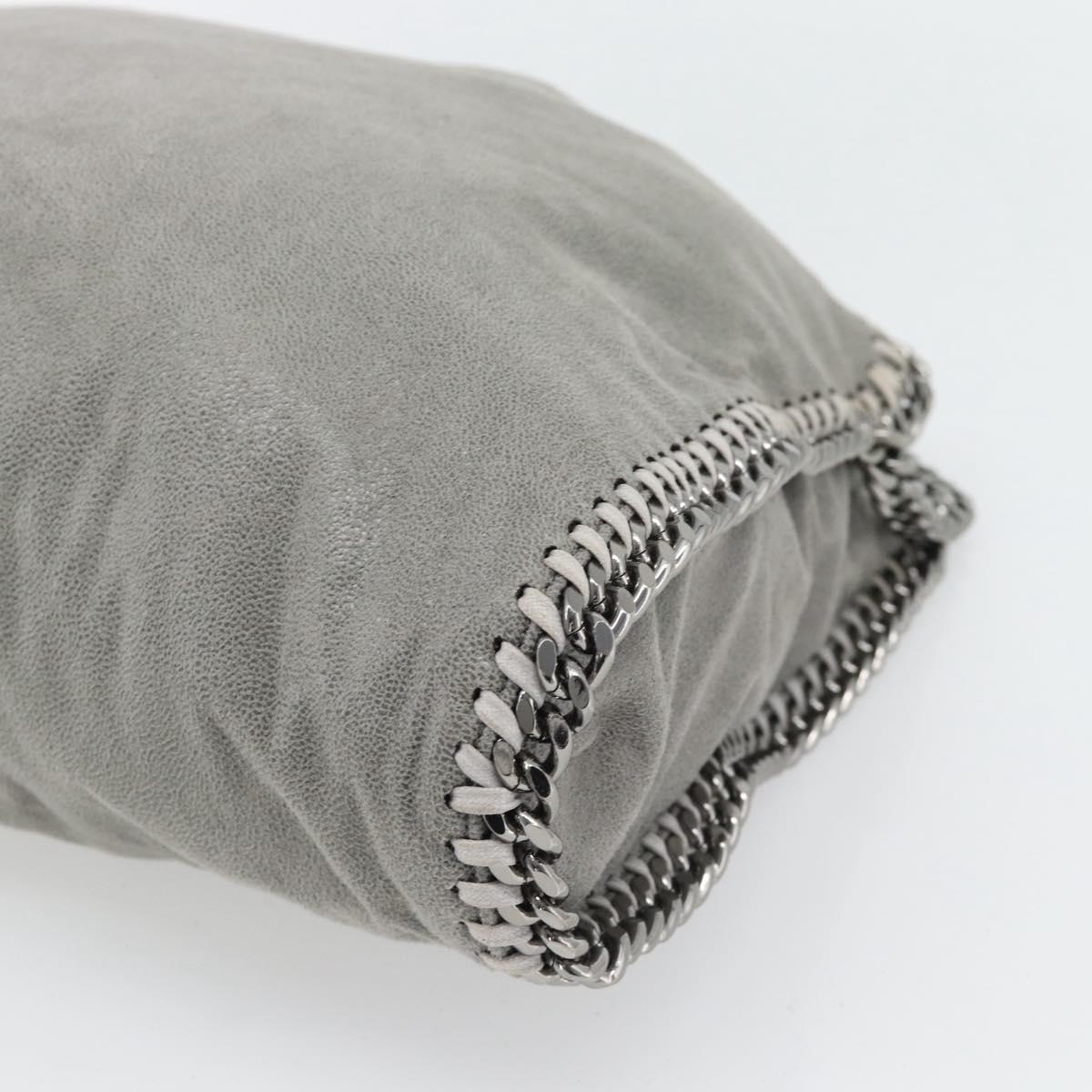 Stella MacCartney Chain Falabella Bag polyester 2way Gray 234387 Auth BA13183