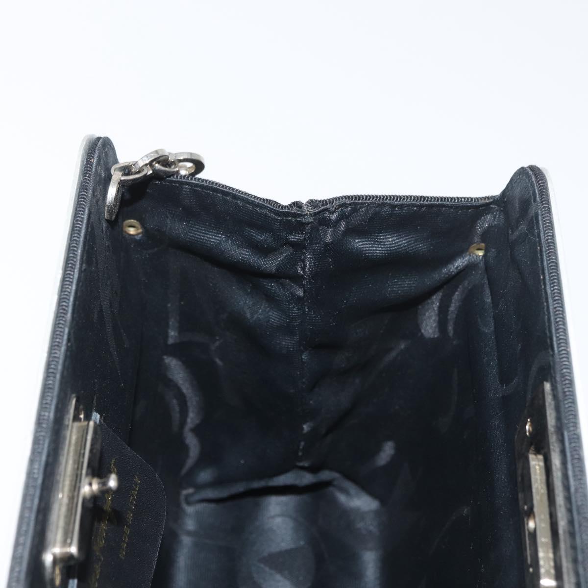 Salvatore Ferragamo Gancini Chain Bag Stainless steel Silver Auth BA13202V