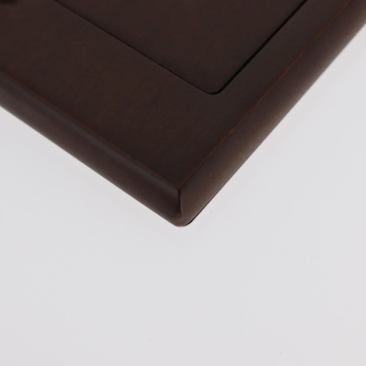 CARTIER Photo Stand Wood Silver Auth BA13210V