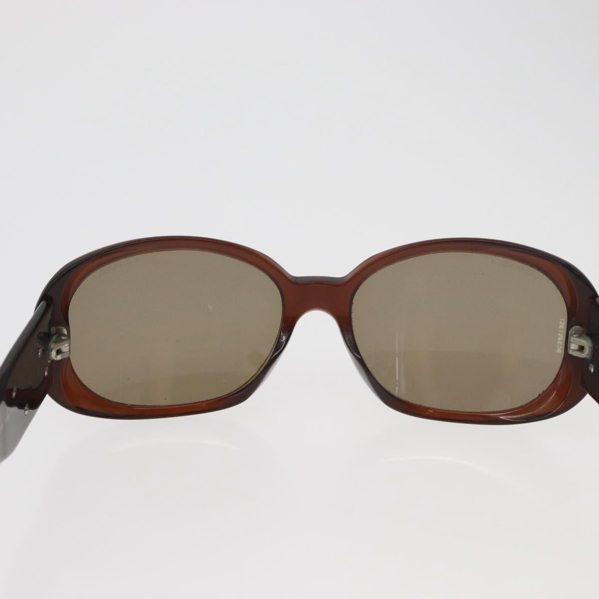 CHANEL Sunglasses plastic Brown CC Auth BA13212