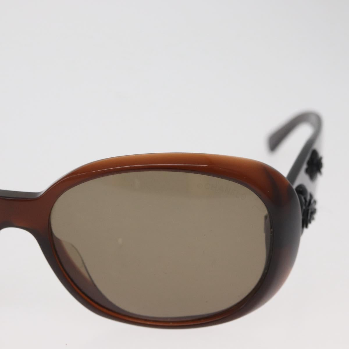CHANEL Sunglasses plastic Brown CC Auth BA13212